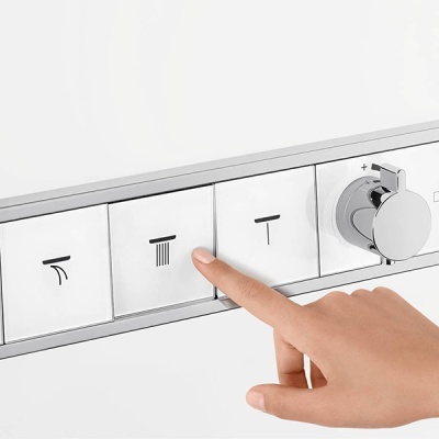 Смеситель для душа Hansgrohe RainSelect 15357000 с термостатом Хром