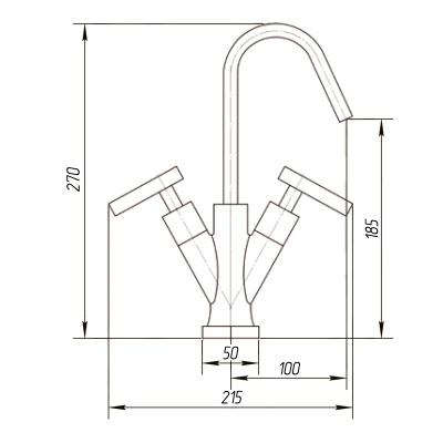 Смеситель для раковины Migliore Syntesi ML.SNS-7934.CR Хром