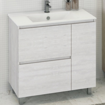 Тумба с раковиной Comforty Верона 90 4137059 Дуб белый