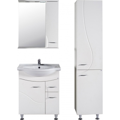 Шкаф-пенал АСБ-мебель Альфа 40 10177 Белый ясень