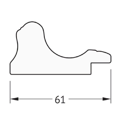 Зеркало Evoform Definite 74х54 Беленый дуб