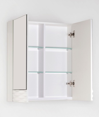 Зеркальный шкаф Style Line Ассоль 70 Люкс ЛС-00000327 Техно платина