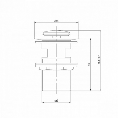Донный клапан Iddis Cloud CLOG000i88 Золото