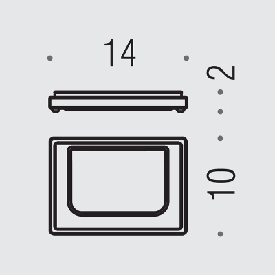 Мыльница Colombo Design Look B1640.000 Хром