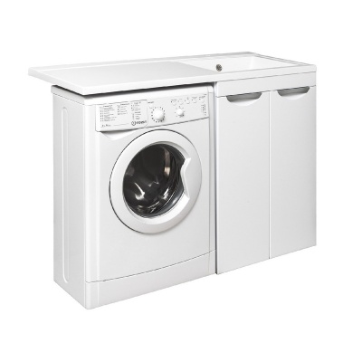 Тумба с раковиной Runo Лира 60 левая Белая