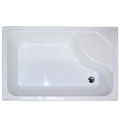 Душевой уголок Royal Bath BP 100х80 RB8100BP-C-R с поддоном профиль Белый стекло матовое