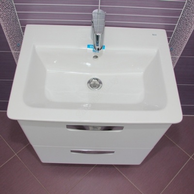 Тумба под раковину Roca The Gap 80 ZRU9302690 подвесная Бежевая