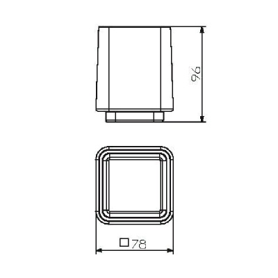 Стакан для зубных щеток Langberger Melvin 32011A-00-01 Матовый