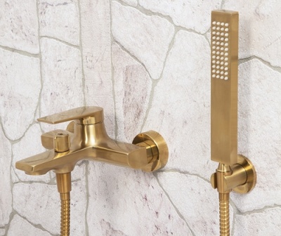 Смеситель для ванны WasserKRAFT Aisch 5501 Золото матовое