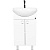 Тумба с раковиной Orange Рио 50 Белая