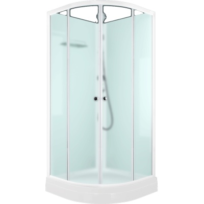 Душевая кабина Domani-Spa Eco Delight 99 90x90 DS01EcD99LWM00 профиль Белый задние стенки Белые