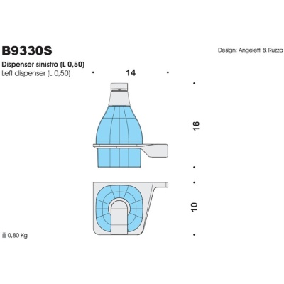 Дозатор для жидкого мыла Colombo Design Alize B9330 SX Хром