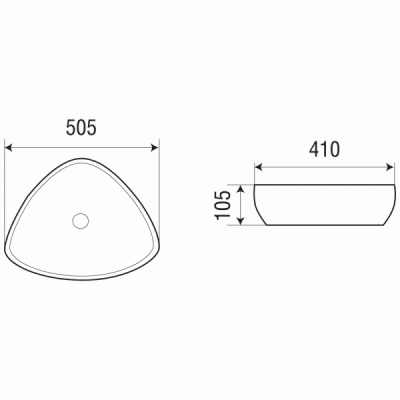 Раковина-чаша WeltWasser Elbach 1133 50 10000003850 Белый глянец