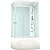 Душевая кабина Domani-Spa Delight 128 High 120x80 DS01D128RHWCl10 с гидромассажем профиль Белый задние стенки Белые