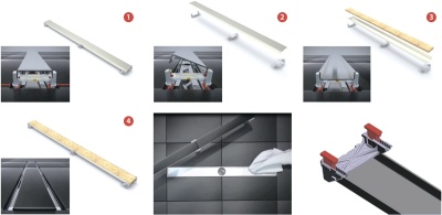 Душевой лоток Berges Wasserhaus C1 Norma 600 090037 с решеткой Матовый хром