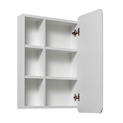 Зеркальный шкаф Runo Капри 55 УТ000003786 универсальный Белый