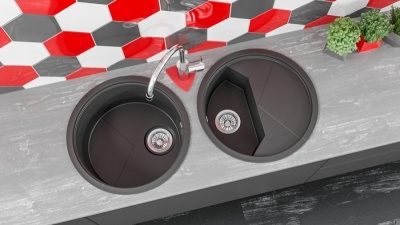 Кухонная мойка KitKraken Stream White 51 Белая