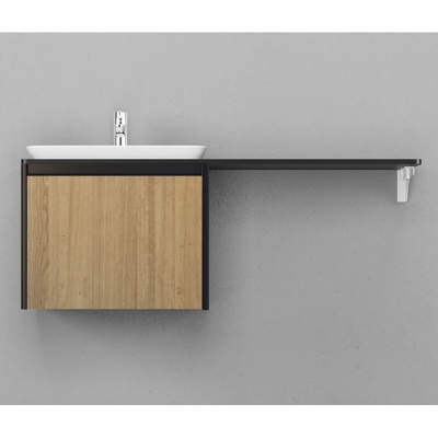 Тумба под раковину Velvex Klaufs 56x60.1Y tpKLA.56.60.1Y-617.217 подвесная Шатанэ Черная