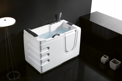 Акриловая ванна Abber AB9000 C R 130х70 без гидромассажа
