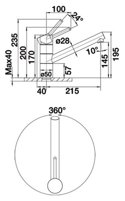Смеситель для кухни Blanco Tivo Хром