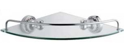 Угловая полка Fixsen Bogema FX-78503A Хром Белый