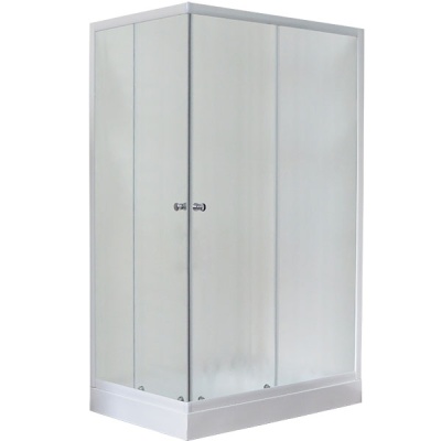 Душевой уголок Royal Bath HP 120х80 RB8120HP-C-R с поддоном профиль Белый стекло матовое