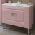 Тумба с раковиной SanVit Мира 60 в цвете Ral Розовый глянец