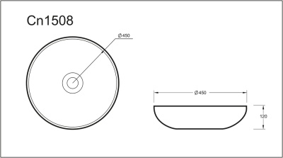Раковина-чаша Ceramica Nova Access 45 CN1508 Белая