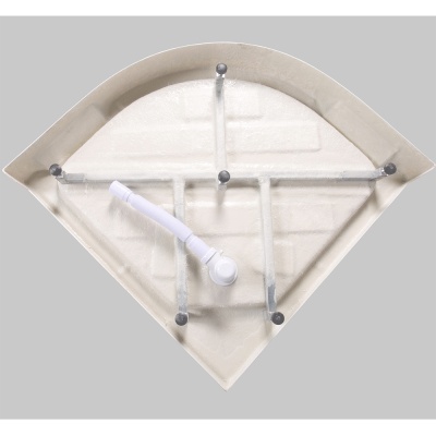 Душевая кабина Bolu Sektors 100х100 BL-100n профиль Белый стекло прозрачное с художественным рисунком