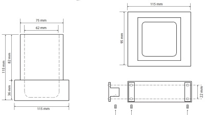 Стакан для зубных щеток Bemeta Gamma 145511012 Белый