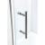 Душевой уголок Black&White Stellar Wind S108 90х120 прямоугольный профиль Серебристый хром стекло прозрачное