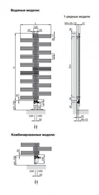 Полотенцесушитель Zehnder Yucca YS-180-060 Белый