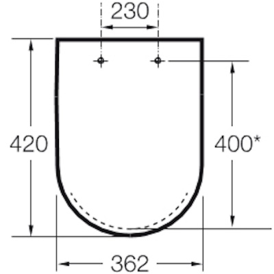 Сиденье для унитаза Roca Meridian 8012AB00B Белая без микролифта
