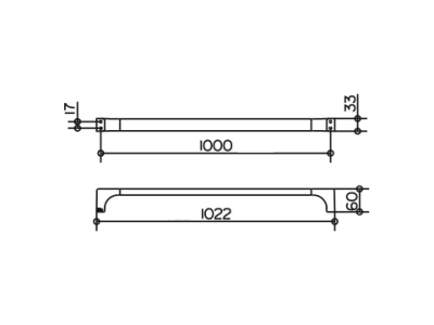 Держатель для полотенец Keuco Edition 11 11101 011000 хром