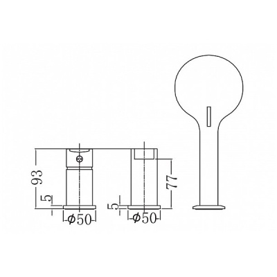 Смеситель на борт ванны Aquanet Passion AF300-63С Хром