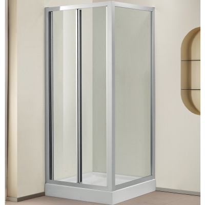 Душевой уголок Cezares Porta AS-1 90x80 профиль Хром стекло прозрачное