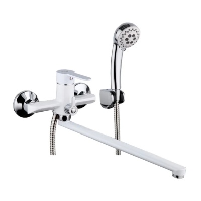 Смеситель для ванны Frap F224 универсальный Белый Хром