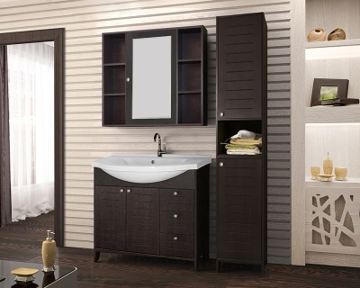 Тумба под раковину Style Line Кантри 90 Венге