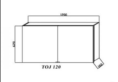 Зеркальный шкаф Kolpa San Jolie TOJ 120 WH/WH Белый