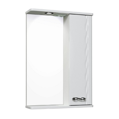 Зеркало со шкафом Runo Лотос 50 R Белое