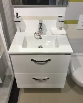 Тумба под раковину Jacob Delafon Ola 61 EB390RU-J5 подвесная Белая глянцевая