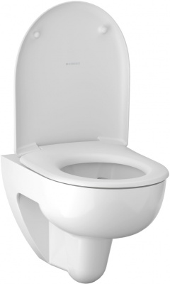 Комплект унитаза Geberit Renova 500.124.TC.R с инсталляцией Duofix с сиденьем Микролифт и клавишей смыва Хром глянцевый