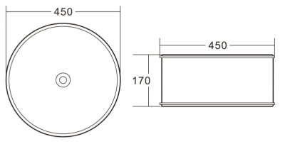 Раковина-чаша BelBagno 45 BB1383 Белая