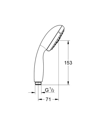 Ручной душ Grohe Tempesta 100 28419002 Хром