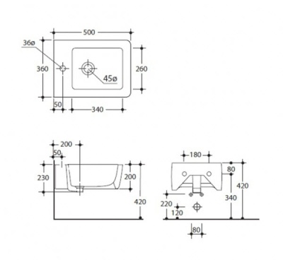 Биде Kerasan Ego 3225 Подвесное
