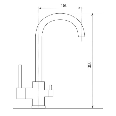 Смеситель для кухни Zigmund&Shtain ZS 1800 Топленое молоко