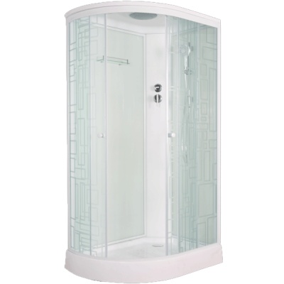 Душевая кабина Bolu Sektors 80х120 BL-120n R профиль Белый стекло прозрачное с художественным рисунком Душевая кабина Bolu Sektors 80х120 BL-120n R профиль Белый стекло прозрачное с художественным рисунком