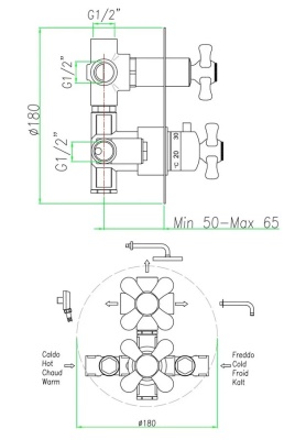 Смеситель для душа Webert Armony AM970903015 Хром