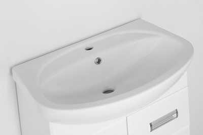 Тумба под раковину Style Line Ирис 65 Белый глянец