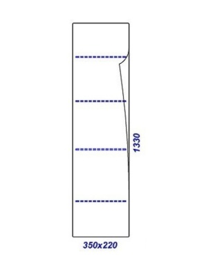 Шкаф пенал Aqwella Clarberg Papyrus 35 PAP0535 Белый